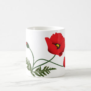 Poppy Flower Coffee Mug