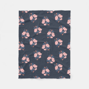 Poppy Flower Fleece Blanket