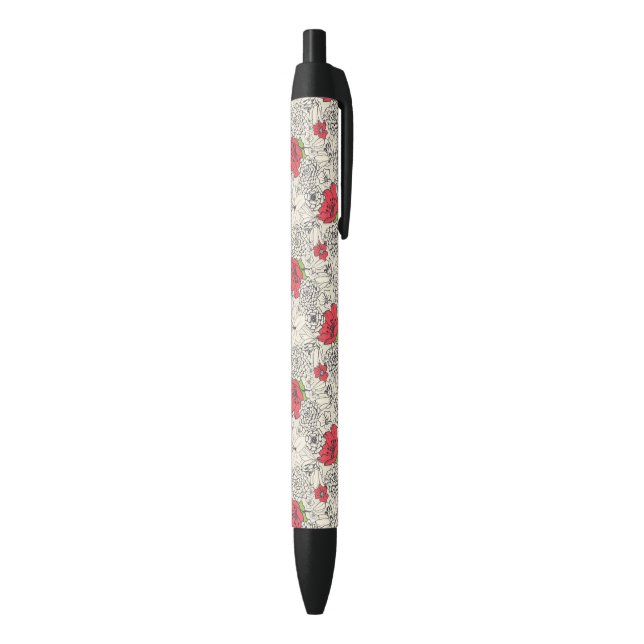 Poppy Flower Garden Pattern Pen (Bottom (Vertical))