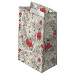 Poppy Flower Garden Pattern Small Gift Bag