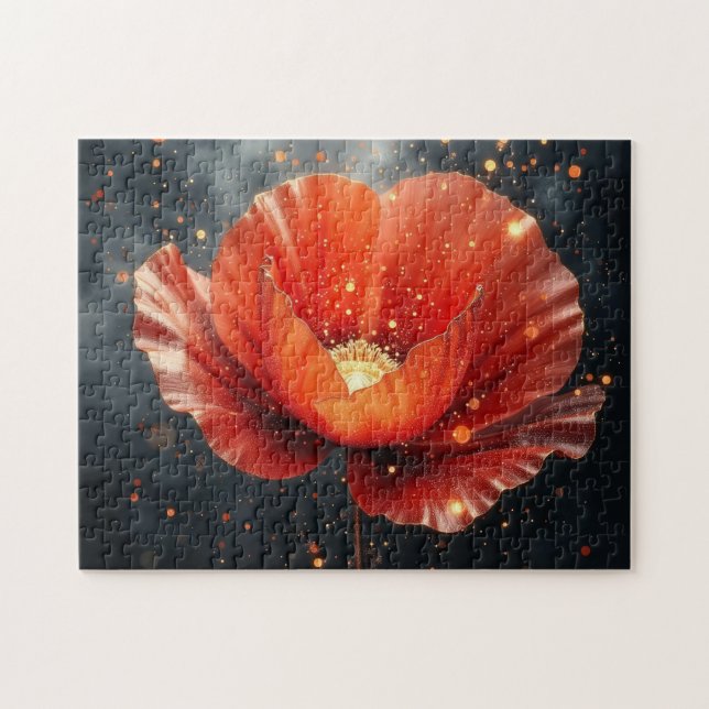 Poppy flower magic  jigsaw puzzle (Horizontal)