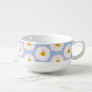 Poppy Flower Porcelain Soup Mug