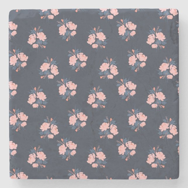 Poppy Flower Stone Coaster (Front)