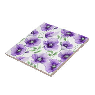 Poppy Flowers Tile