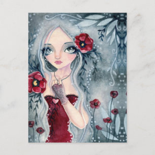 Poppy, from the mist - Postcard