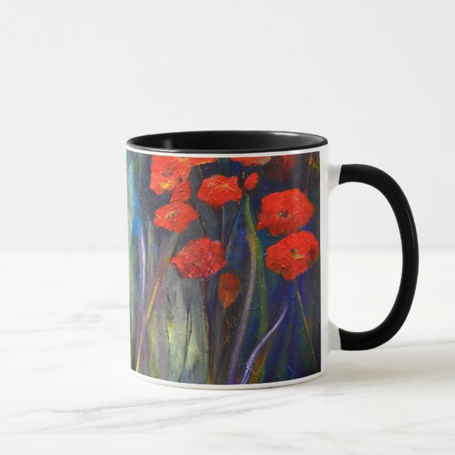 "Poppy Garden" Mug (Right)