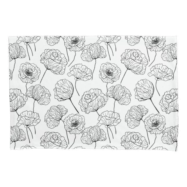 Poppy garden pillow case (Front)