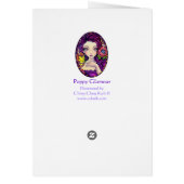 Poppy Glamour - blank card (Back)