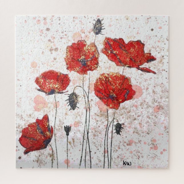 Poppy Gold Jigsaw Puzzle (Vertical)