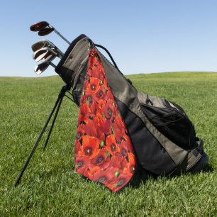 Poppy Golf Towel