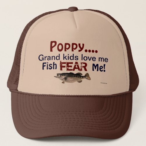 PoppyGrand Kids Love Me Fish Fear Me Hat