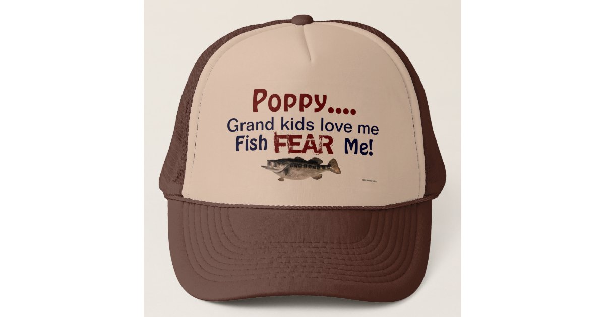 PoppyGrand Kids Love Me Fish Fear Me Hat