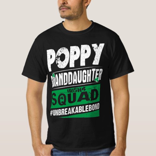 Poppy Granddaughter Irish Squad Unbreakablebond T_Shirt