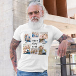 Poppy Grandfather Grandchildren Photo Collage T-Shirt<br><div class="desc">Celebrate Poppy's love with the "Poppy Grandfather Grandchildren Photo Collage" T-Shirt. This custom tee features a collage of cherished photos capturing special moments with his grandchildren. Crafted from soft, durable fabric, it offers comfort and style. The personalized design and vibrant print make it a thoughtful gift for Poppy to proudly...</div>