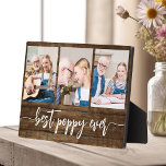 Poppy Grandfather Grandchildren Wood Photo Collage Plaque<br><div class="desc">Capture the love between Poppy and his grandchildren with our Grandfather Grandchildren Photo Collage Plaque. This personalized plaque features a heartwarming photo collage, beautifully displaying cherished moments shared between Poppy and his beloved grandchildren. Surrounding the photos is the endearing title "Poppy, " adding a special touch to the design. Crafted...</div>