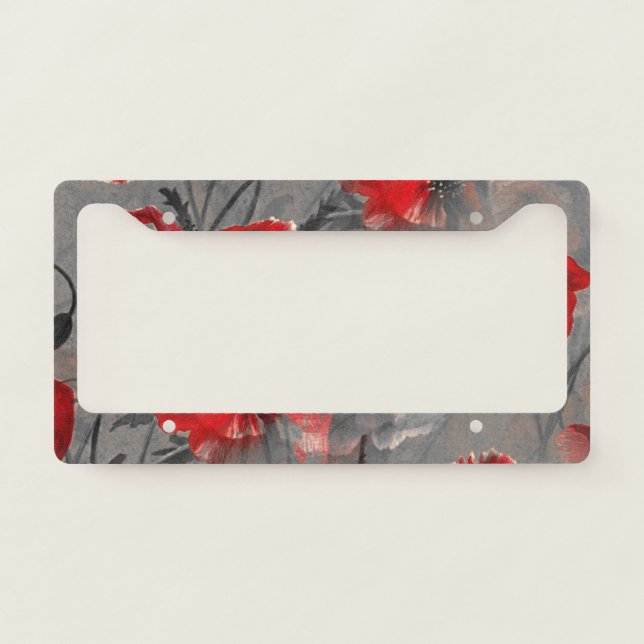 Poppy Haze License Plate Frame (Front)