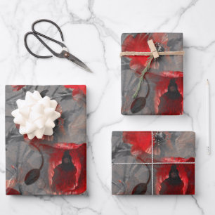 Poppy Haze Wrapping Paper Sheets