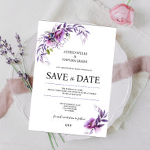 Poppy Heaven, Save the Date Wedding Invitation