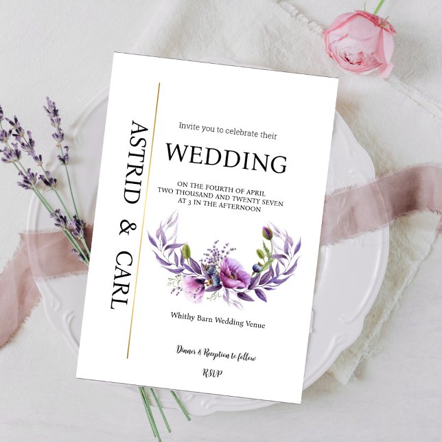 Poppy Heaven Wedding Invitation (Creator Uploaded)