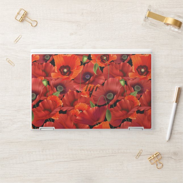 Poppy HP Laptop Skin (Desk)