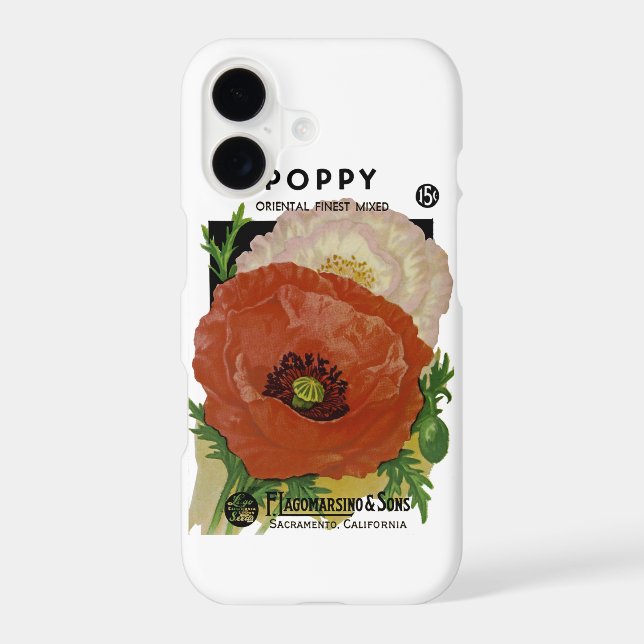Poppy Iphone Case (Back)