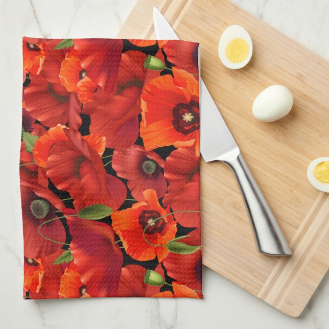 Poppy Kitchen Towel (Quarter Fold)