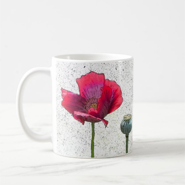 Poppy Love Coffee Mug (Left)
