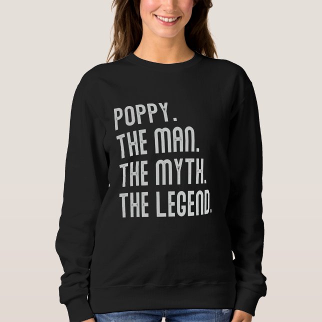 Poppy Man Myth Legend Shirt Gifts For Mens Funny P (Front)