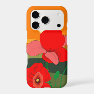 Poppy meadow at sunset iPhone 17 pro case