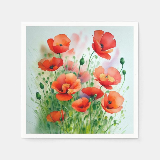 poppy meadow napkins (Front)