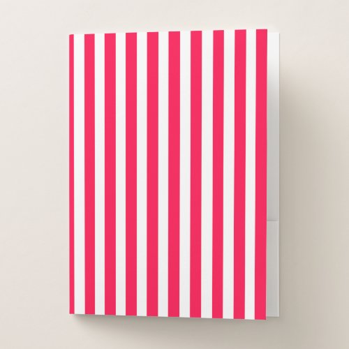 Poppy Modern Stripes Pocket Folder