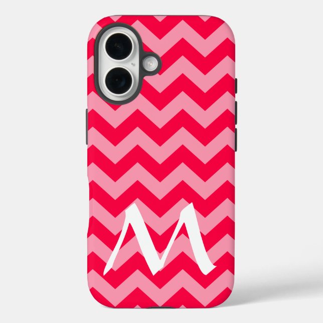 Poppy Moroccan Moods Chevrons with Monogram Case-Mate iPhone Case (Back)