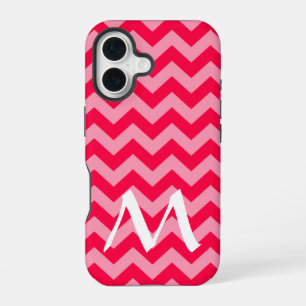 Poppy Moroccan Moods Chevrons with Monogram iPhone 16 Case