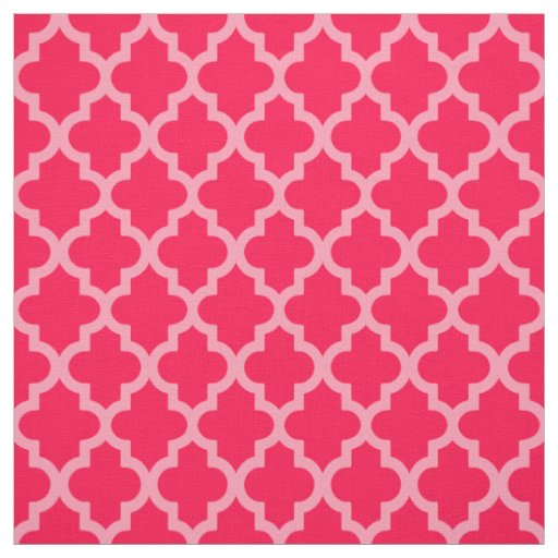 Poppy Moroccan Moods Quatrefoil Fabric