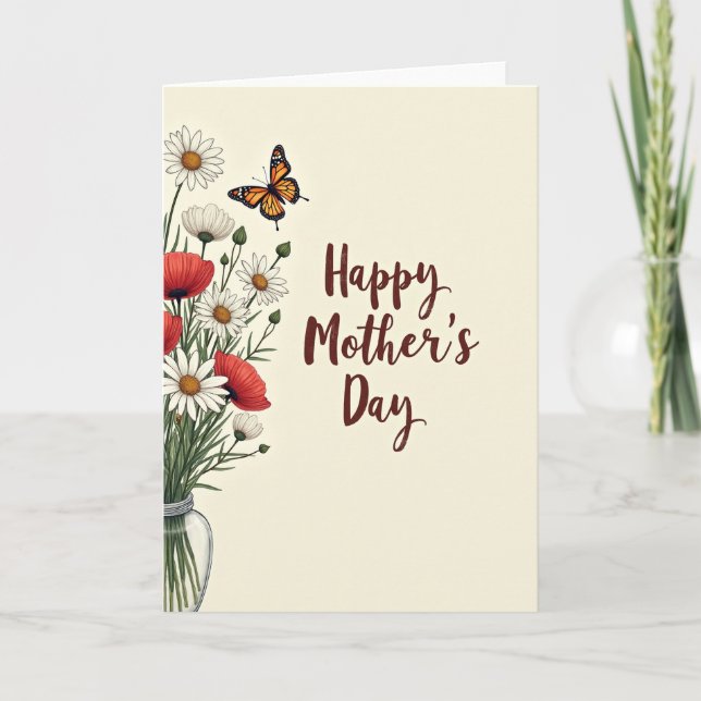 Poppy Mothers Day Art Card (Front)