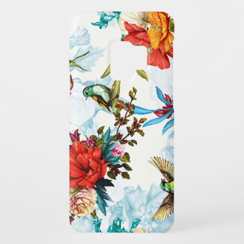Poppy  Nightingale Floral Watercolor Case_Mate Samsung Galaxy S9 Case