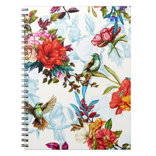 Poppy  Nightingale Floral Watercolor Notebook