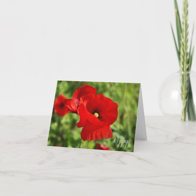 Poppy Note Card (Front)