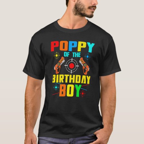 Poppy Of The Birthday Boy Lasertag Game Family Pla T_Shirt