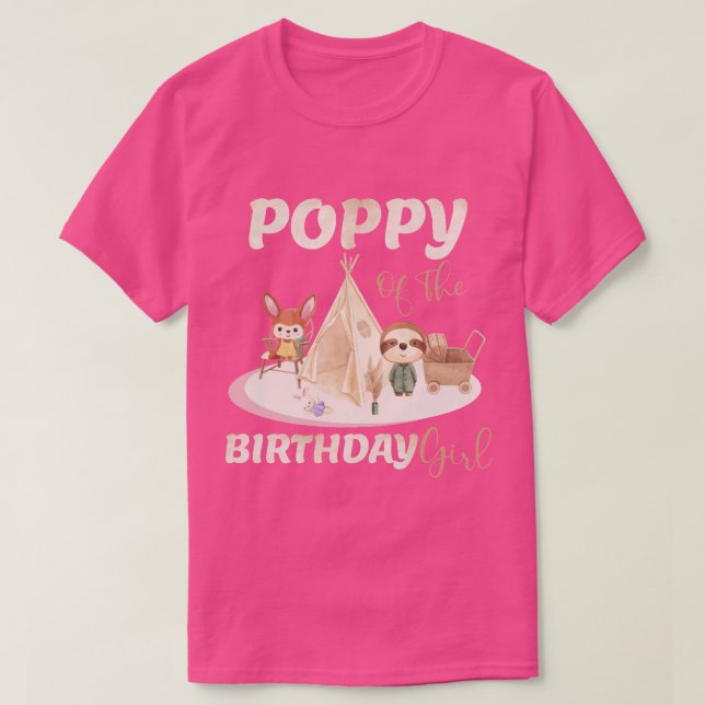 Poppy Of The Birthday Boy T-Shirt (Design Front)