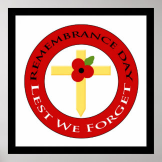 Poppy on cross - Poster