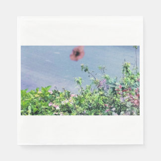 Poppy on the wing napkin