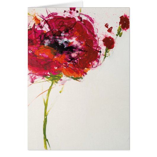 Poppy on White Cards (Front)