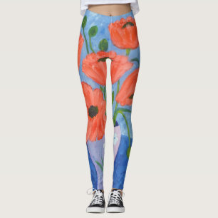 Poppy Painting Leggings
