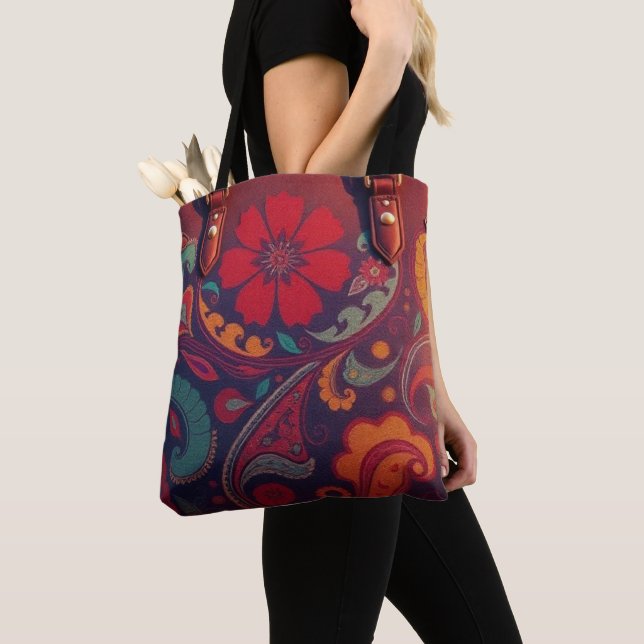 Poppy & Paisley: Tote Bag (Close Up)