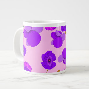 Poppy (Papaver somniferum) Lilac  Giant Coffee Mug