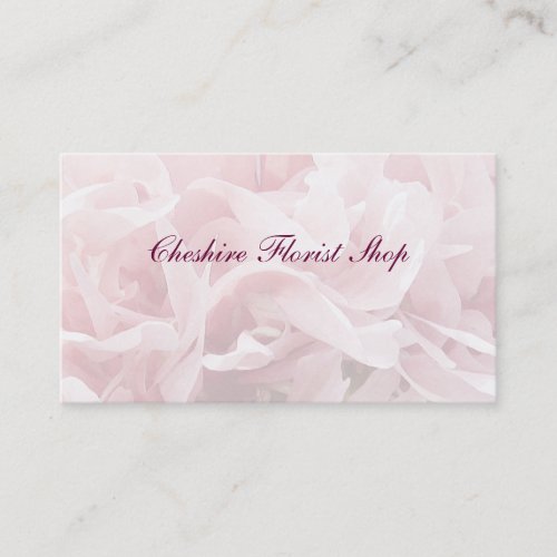 Poppy Petals Florist Business Card Template
