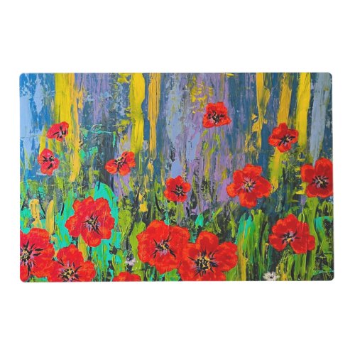 Poppy Poppies placemat