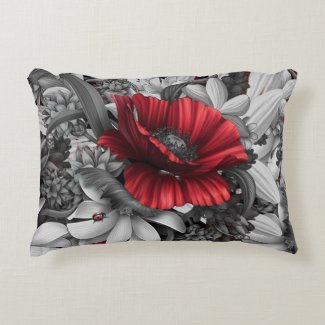 Poppy Pops Decorative Pillow