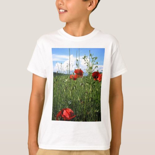 Poppy Prairie Photograph T_Shirt